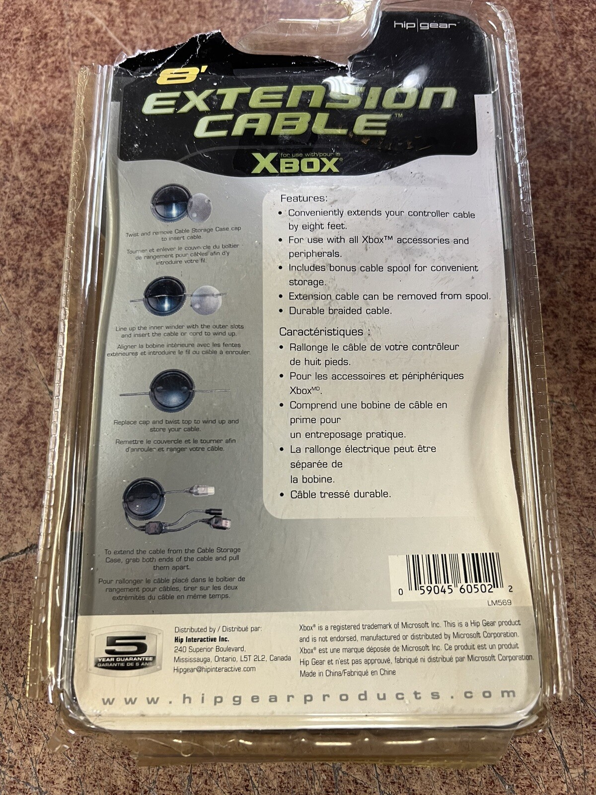 Hip Gear | 8' Extension Cable For Use With Xbox