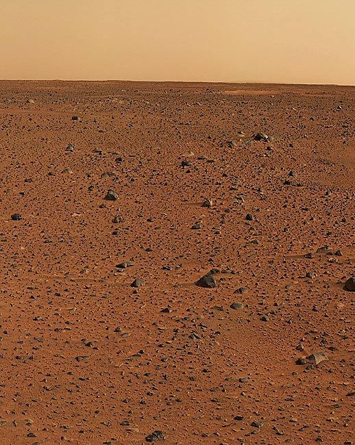 FIRST COLOR IMAGE FROM MARS ROVER 11x14 GLOSSY PHOTO PRINT