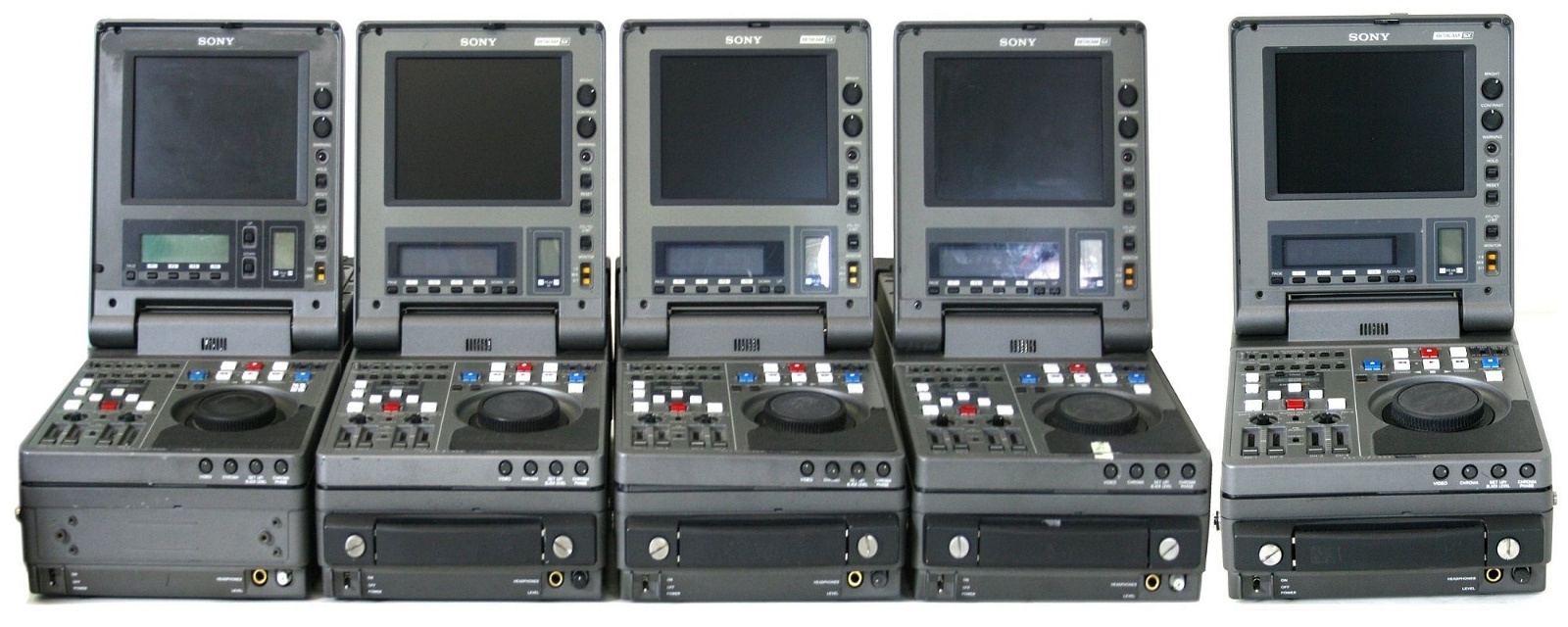 SONY DNW-A25  Betacam SX Digital Portable Editing Recorder Lot of 5, parts only