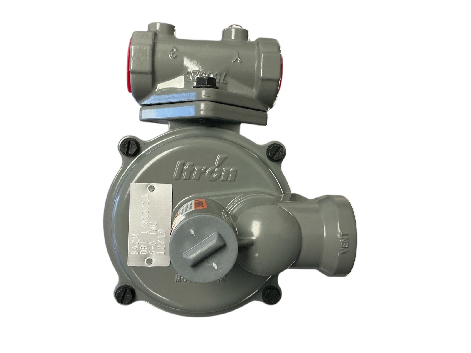 Itron B42R Gas Pressure Regulator 3/4"x3/4" 6-8" W.C. Spring Orifice 1/8"x3/16"
