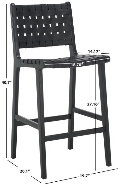 Safavieh ADAH LEATHER COUNTER STOOL, Reduced Price 2172776783 BST1015G