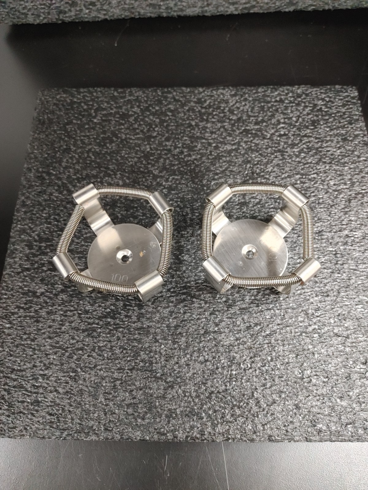Lot of 2 Stainless Steel Erlenmeyer Flask Clamps 100 x2