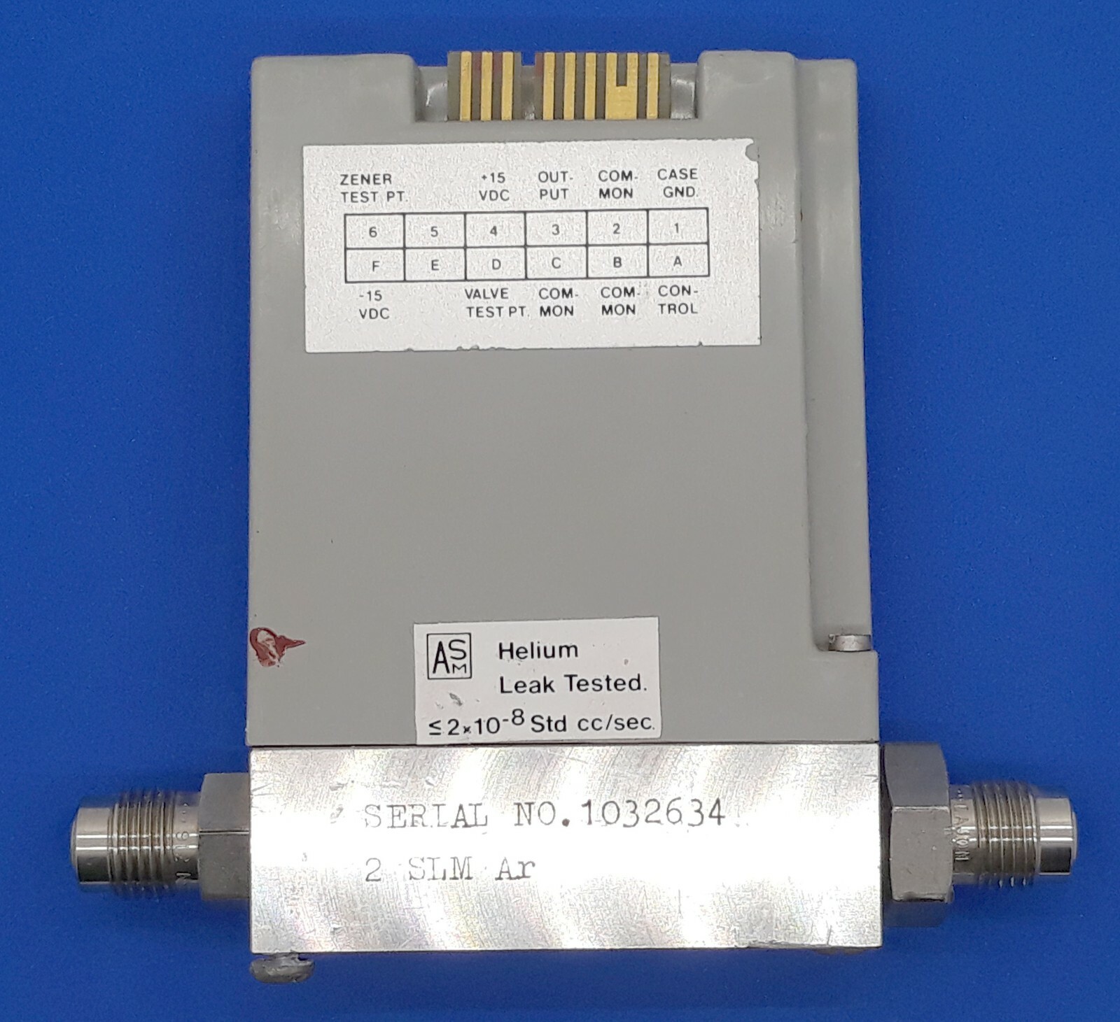 Advanced Semiconductor Materials AFC-260 Mass Flow Controller Ar SLM