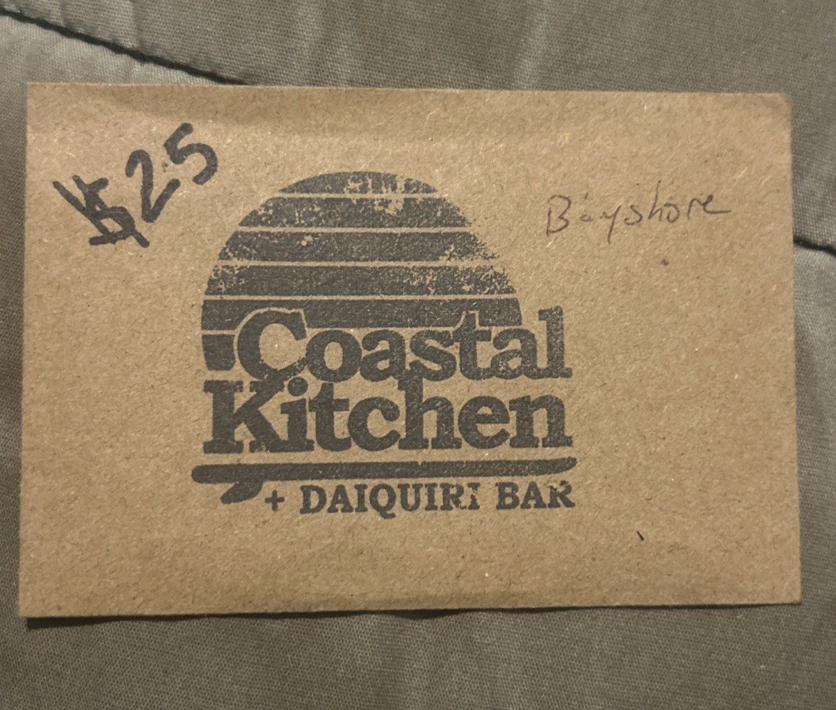 Coastal Kitchen Gift Card $25 Bay shore, New York