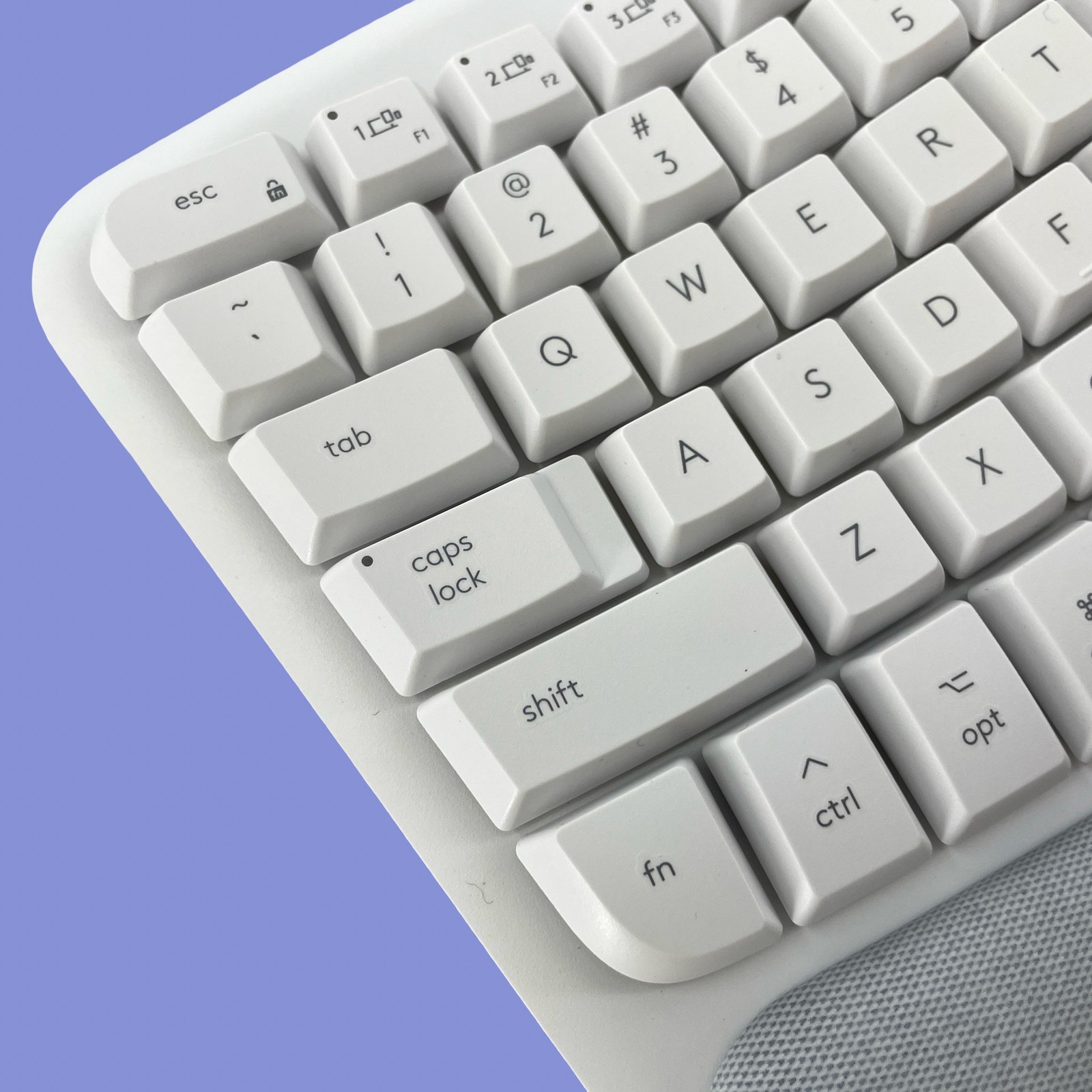 Logitech Wave Keys for Mac Wireless Ergonomic Keyboard Off White #ND1380