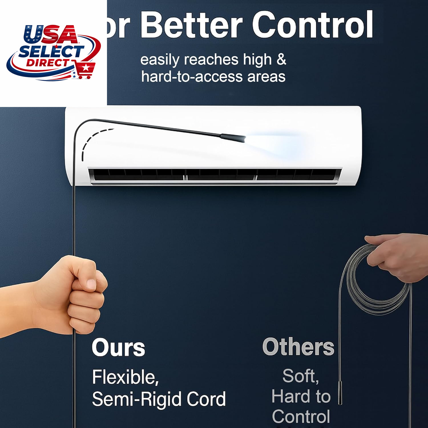 49.2FT Inspection Endoscope Camera with Light, 1080P HD Borescope