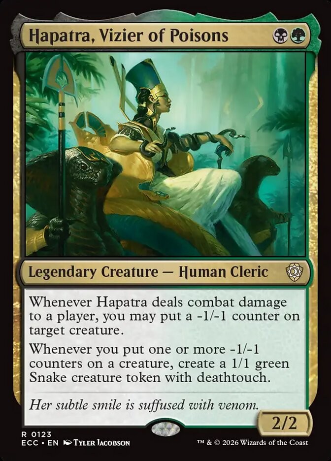 Hapatra, Vizier of Poisons 123 NM Lorwyn Eclipsed Commander MTG
