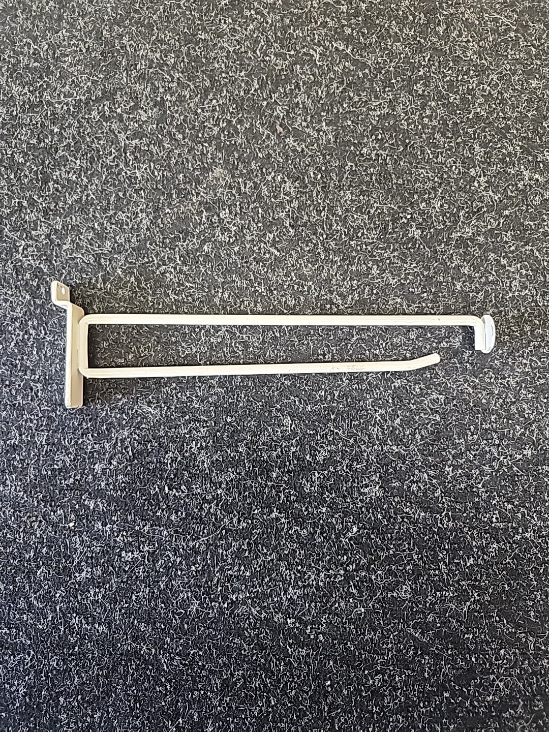 Lot Of 5 Slat wall Round Hanger Hooks Steel 10" - 3 1/2 x 2" Base