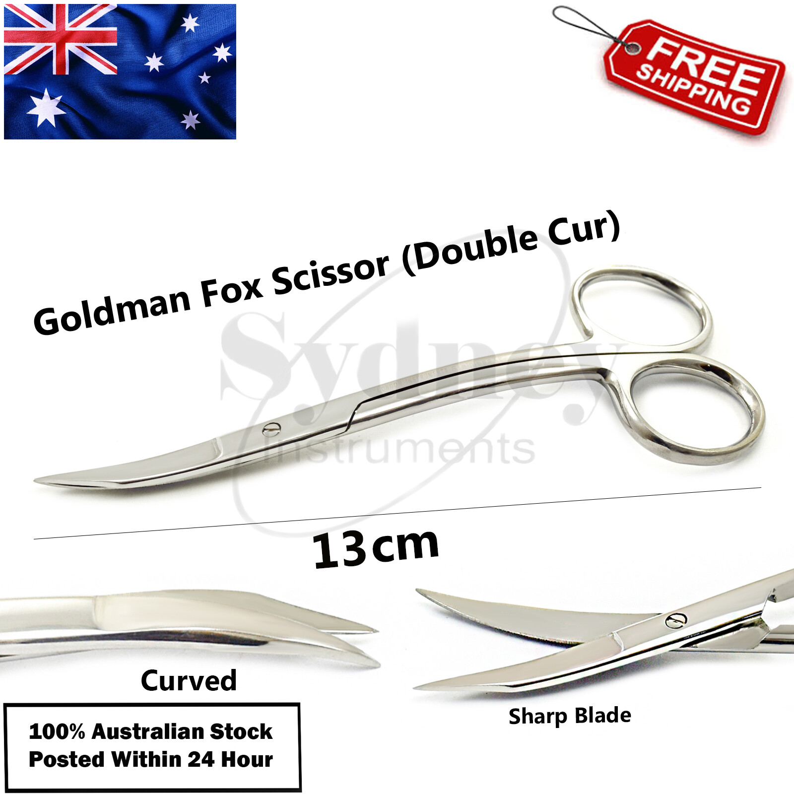 Goldman Fox Scissor Dental Tissue Cutting Suture Removal