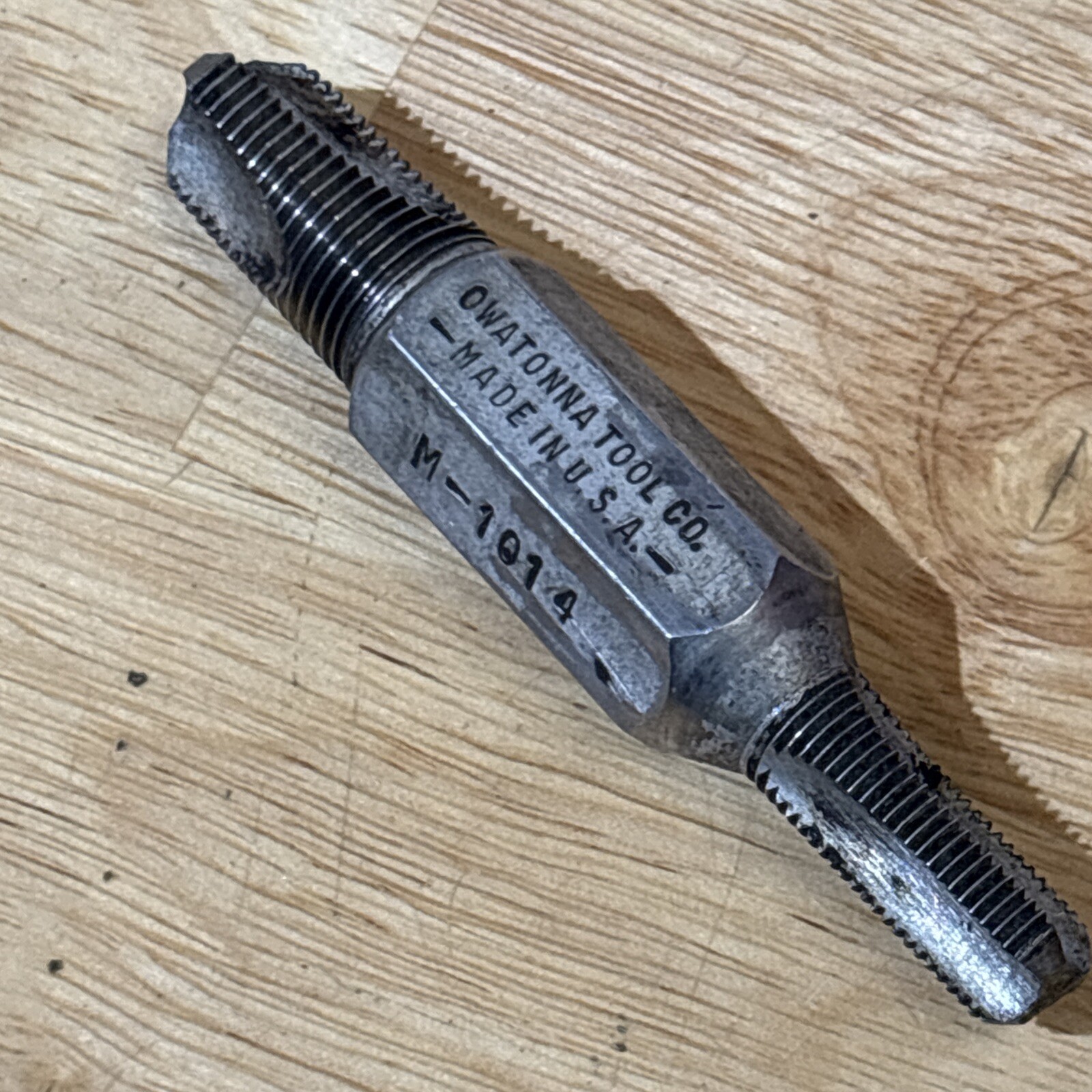 Owatonna Tool Co. OTC 14mm 10mm Spark Plug Hole Thread Chaser M-1014 VTG USA