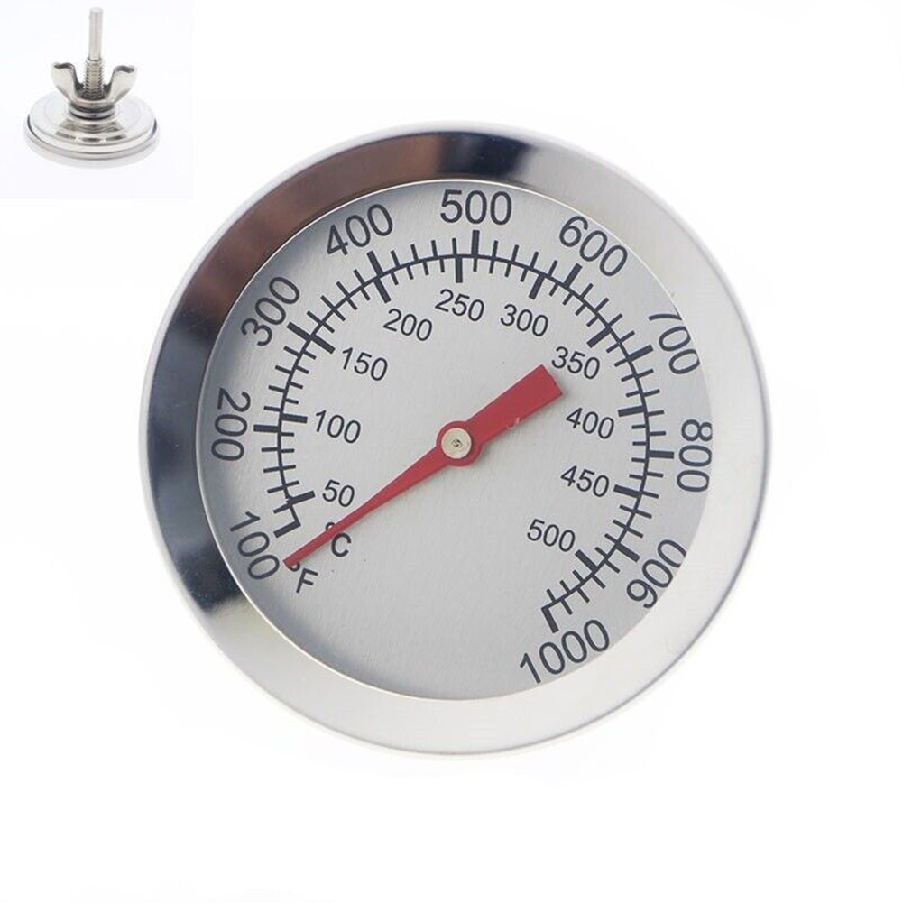 Practical Grill Thermometer 50~500?? Color: Silver Material: Stainless Steel
