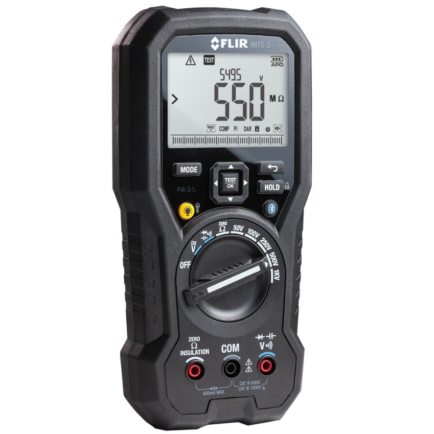IM75-2: Insulation Tester / Digital Multimeter with VFD & METERLiNK®