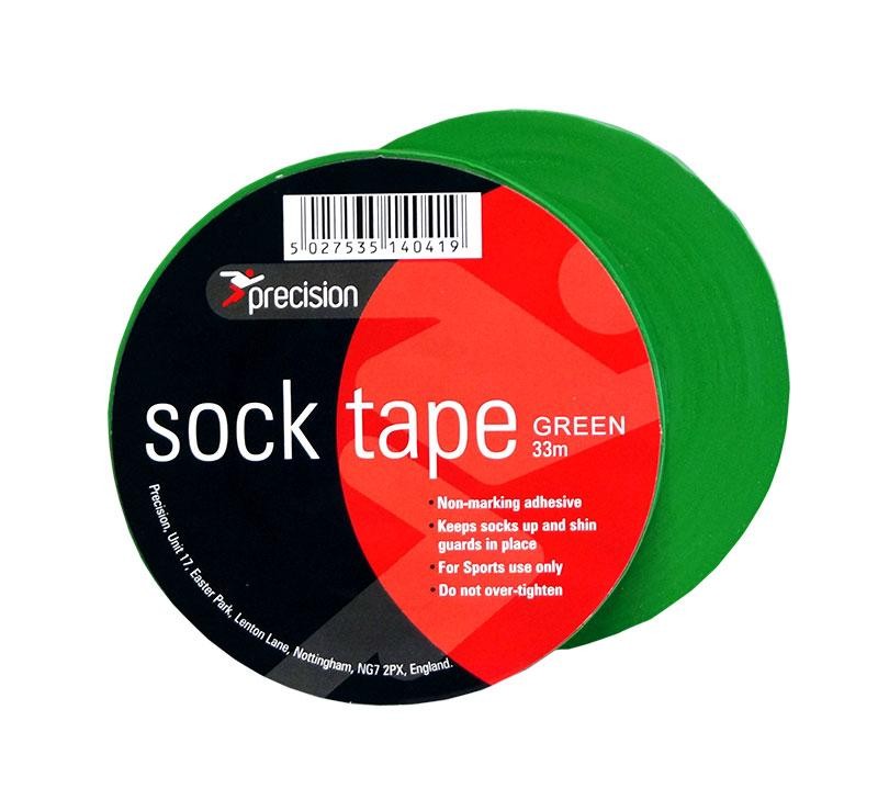 Precision Sock Tape 19mm (Pack of 10) 19mm x 33m Green 19mm x 33m Green
