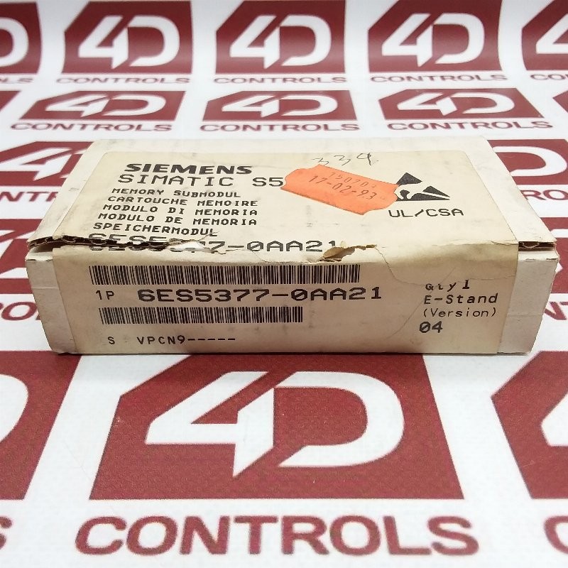 6ES5377-0AA21 | Siemens | SIMATIC S5, Memory Module, 32KB, Opened