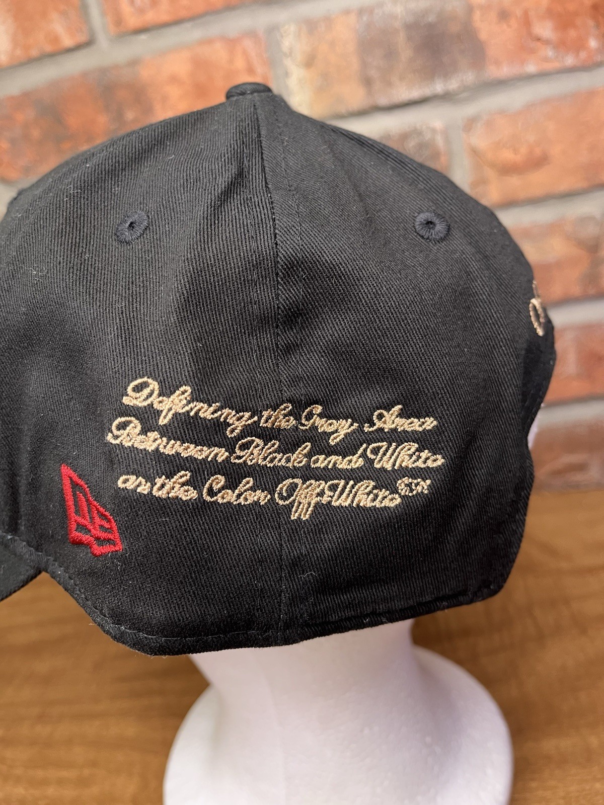NEW ERA x Off White x AC Milan 2024 9Forty Black/Red Logo 125th Anniversary Hat