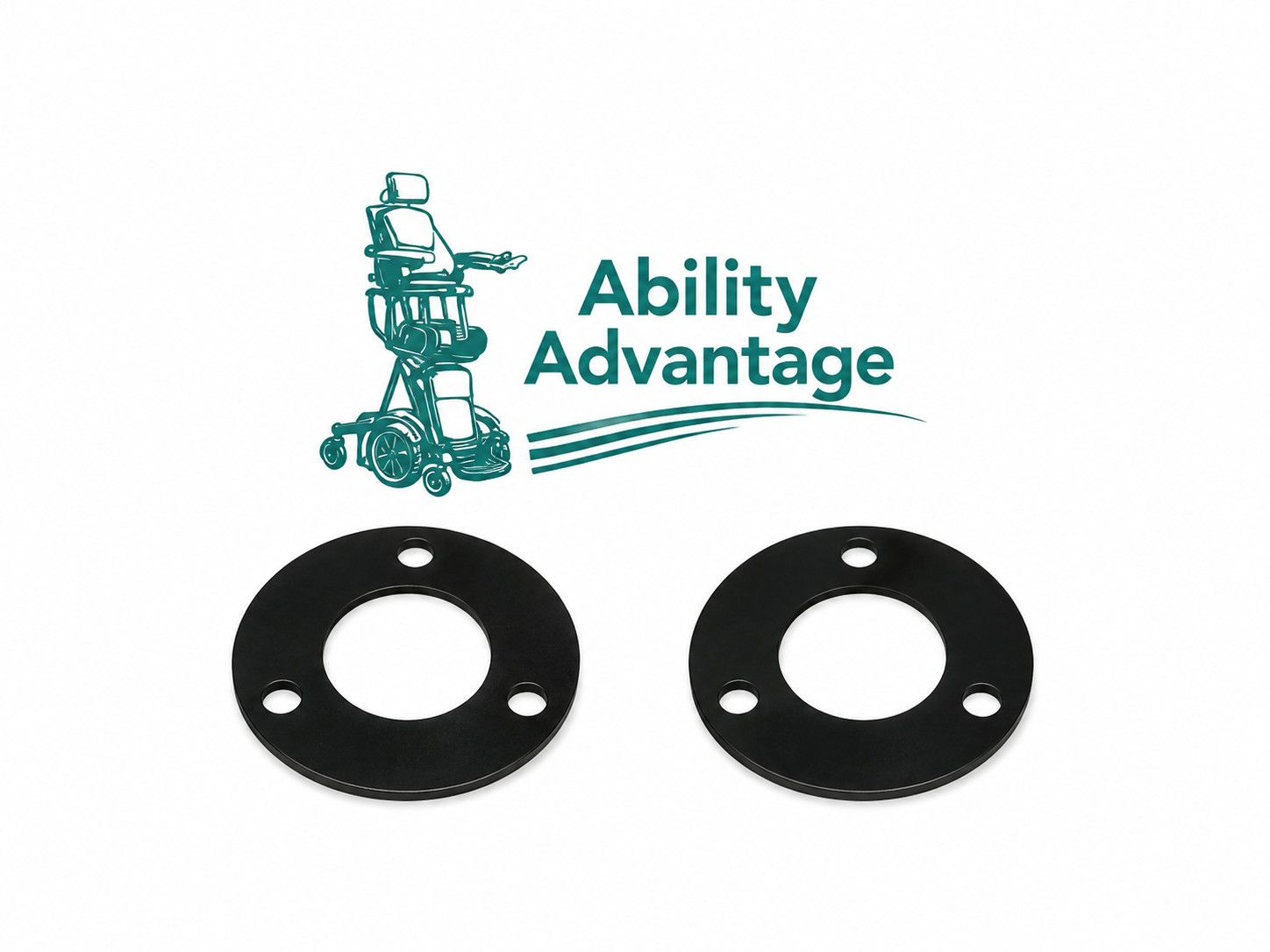 2 New PERMOBIL HUB SPACERS for use with Aggressive Drive Tires.