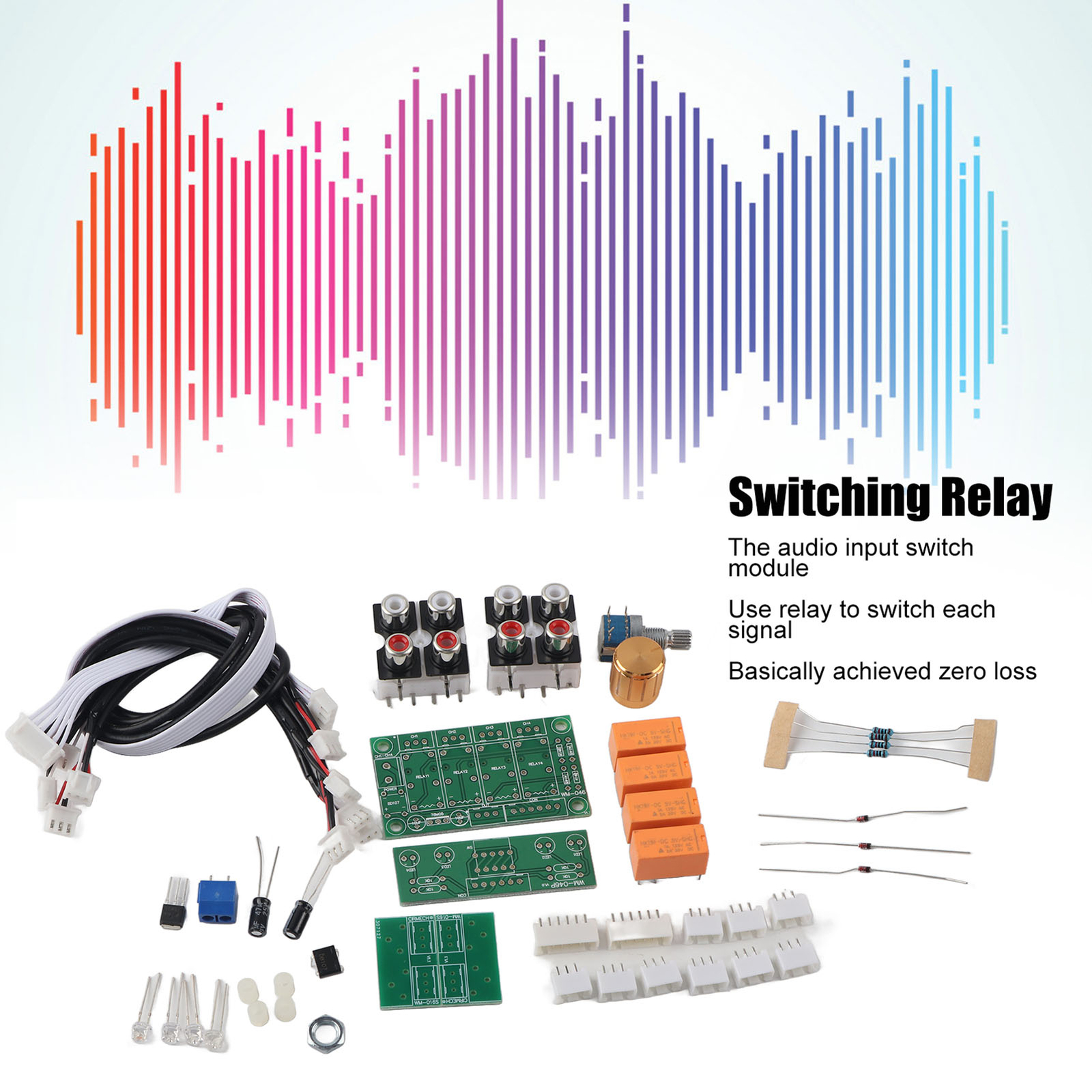 Input Switch Module Switching Board 4 Way Selector Amplifier Relay