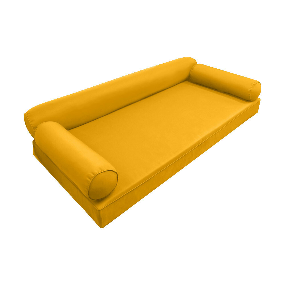 Style6 Crib Size Pipe Trim Mattress Bolster Pillow Outdoor Slip Cover ONLY AD108