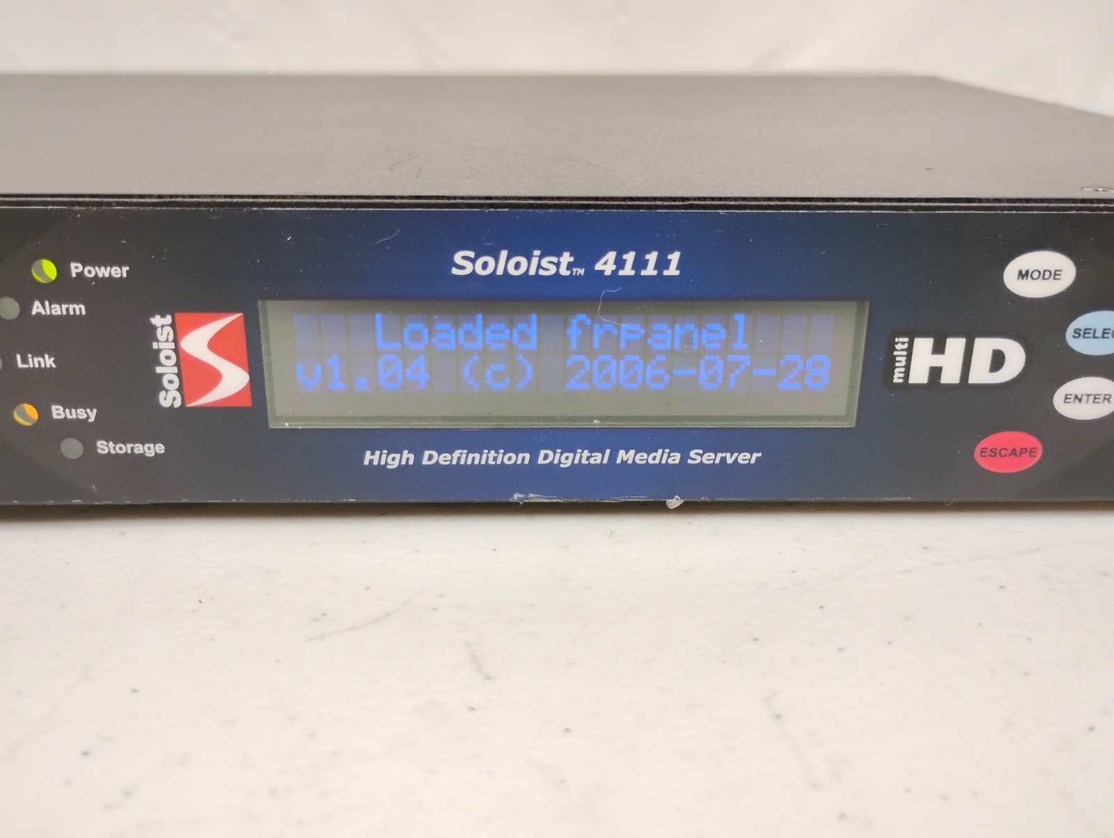 Adtec Digital Soloist 4111 High Definition Media Player Decoder System | NO HDD