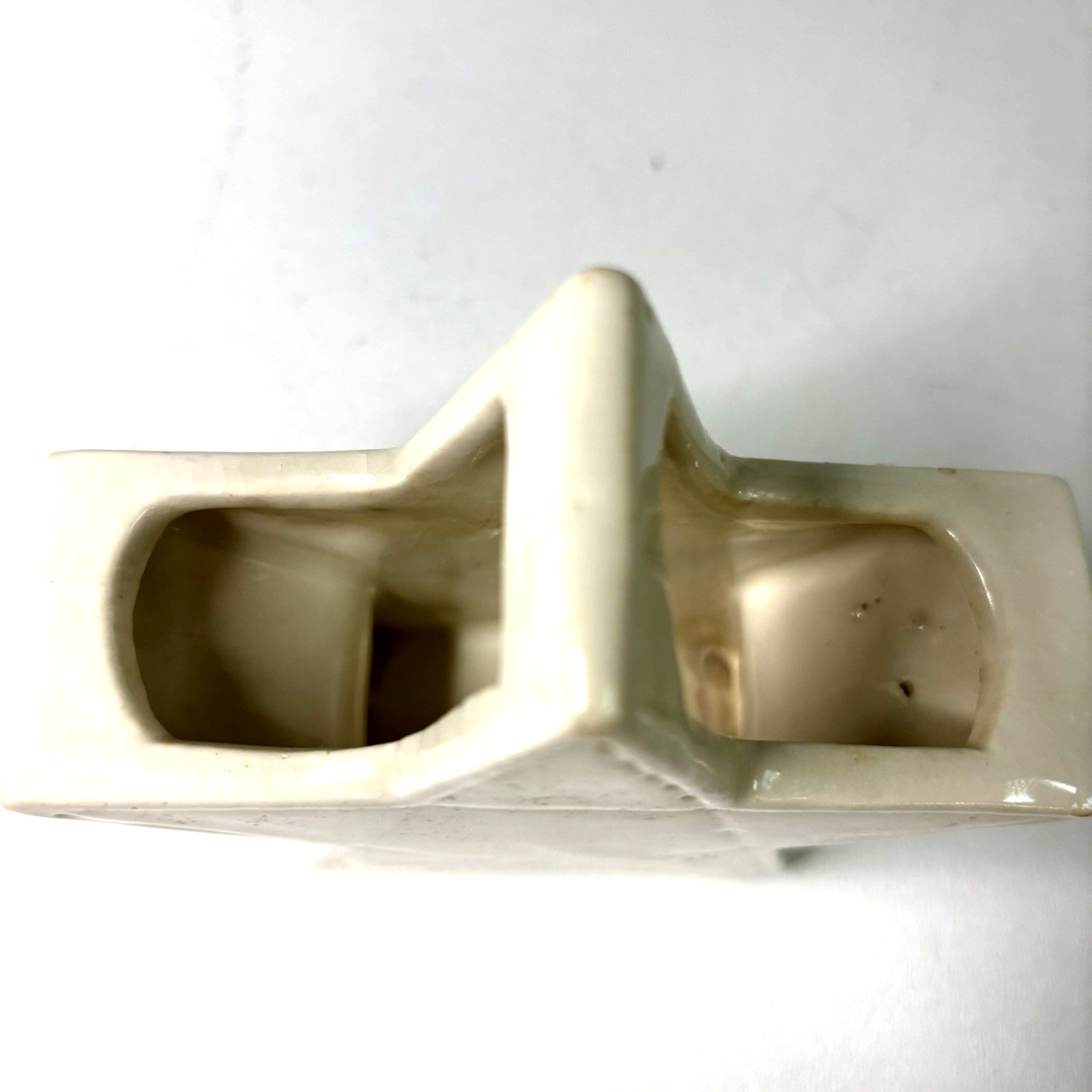 White Eastern Star Ceramic Planter / Vase