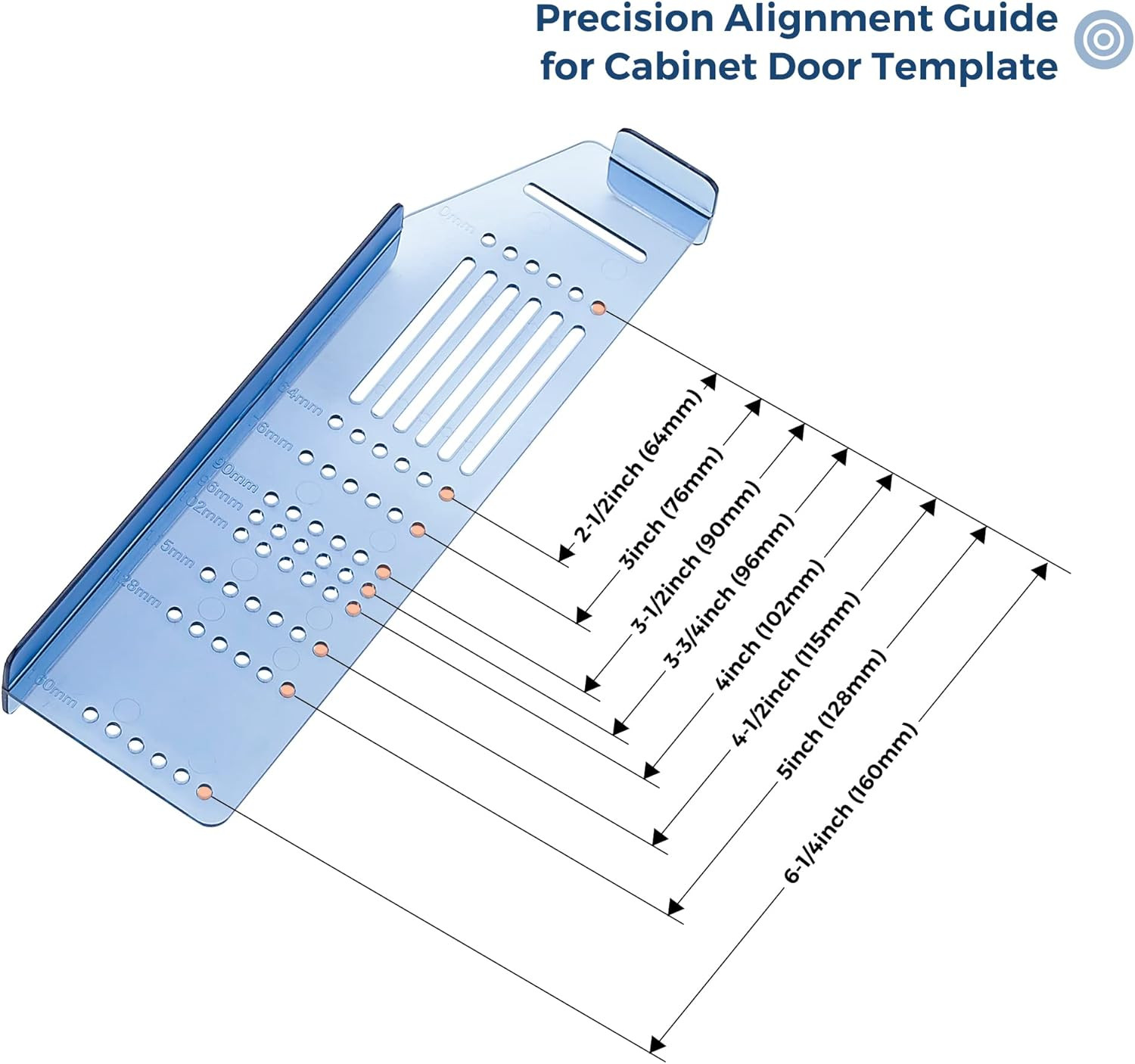 Cabinet Pulls Installation Jig with Drill Bit - Easy Mounting Template Kit