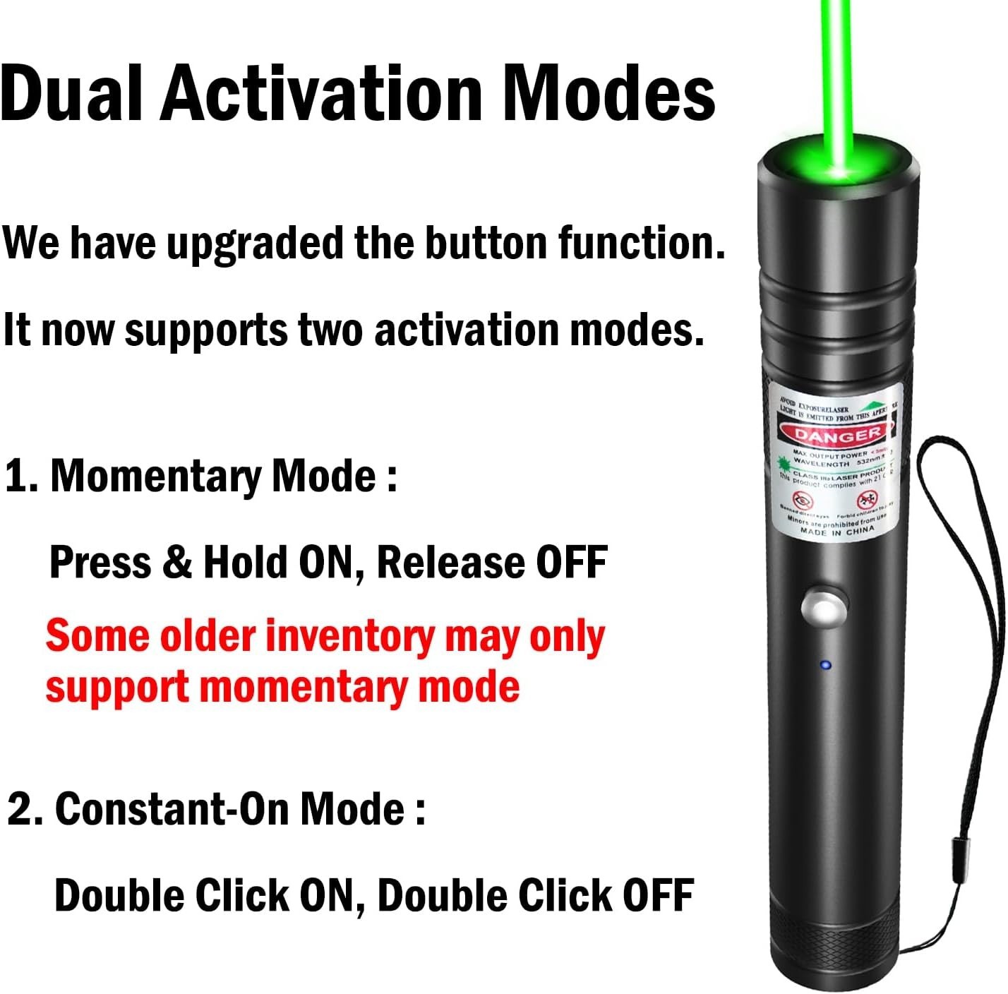 Professional Rechargeable Green Laser Pointer - Long-Distance Beam & Starlight