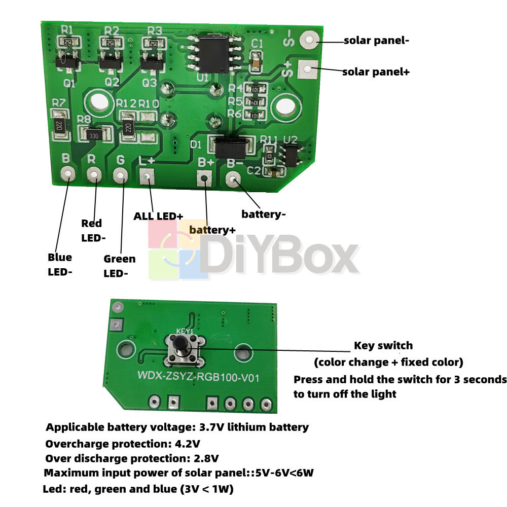 Solar Lamp Controller Module Control Circuit Board Solar Lawn Light Accessories