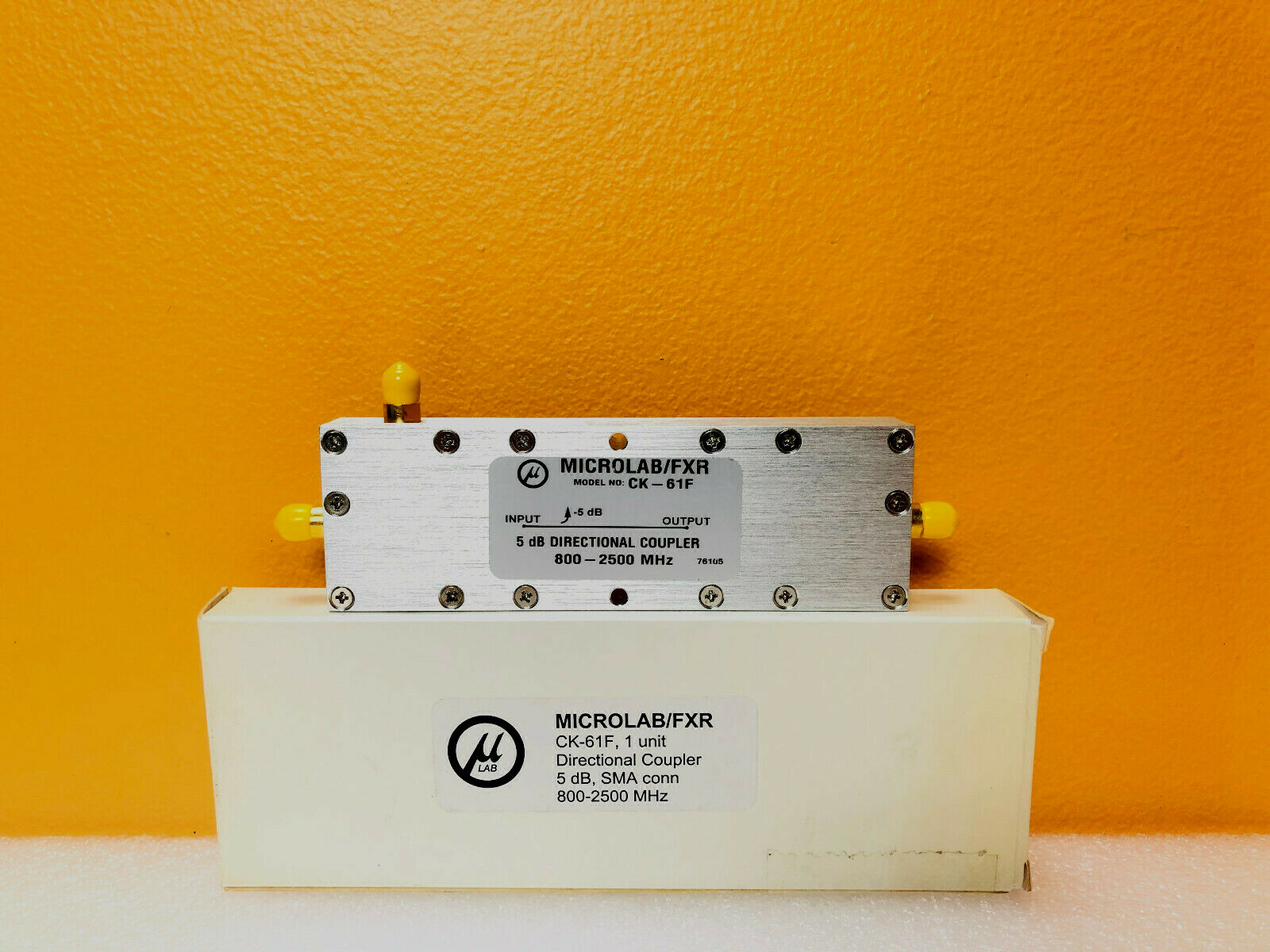 Microlab CK-61F  800 to 2500 MHz, 5 dB, 10 W, SMA, Directional Coupler. Tested!