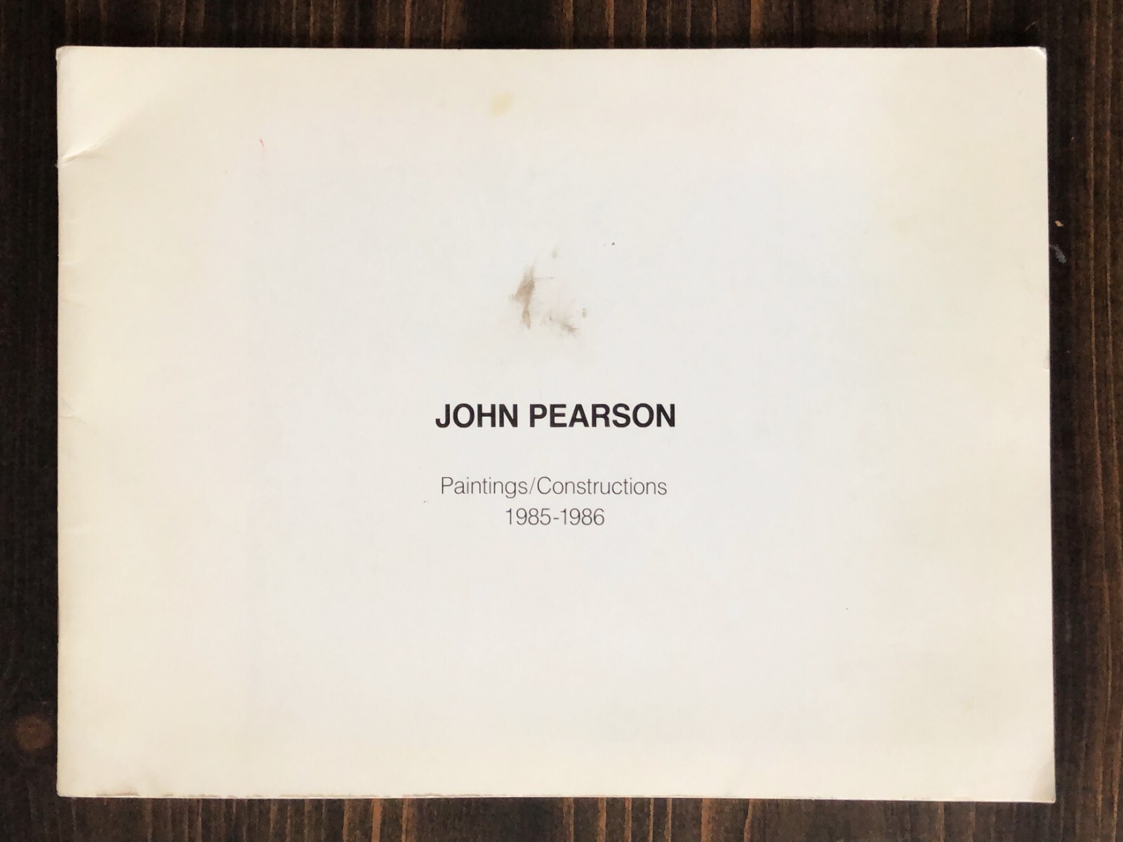 John Pearson : Exhibit Brochure, Oct 7 - Nov 1, 1986, Bertha Urdang Gallery