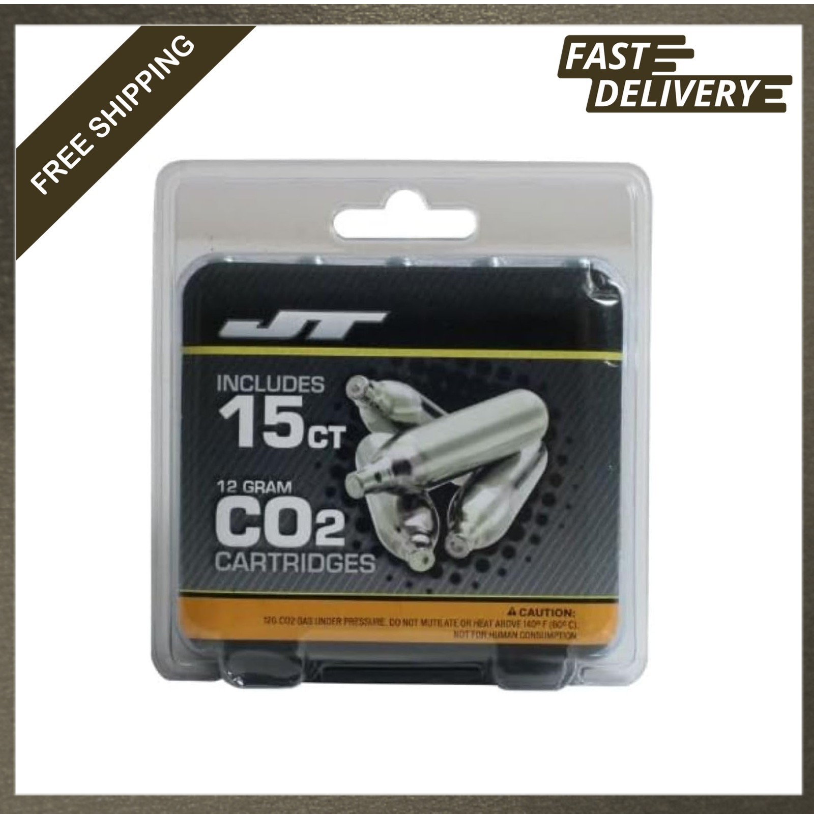 12 Gram CO2 Cartridges 15 Pack for Airsoft Airguns BB Guns Universal