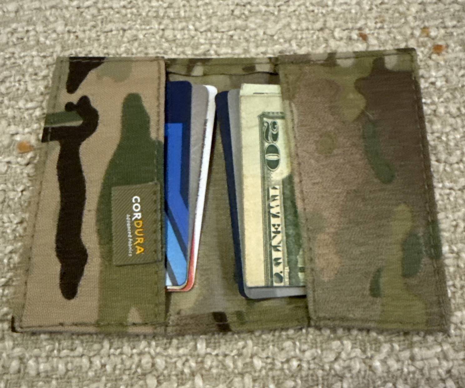 500d Cordura(R) Mini Wallet Multicam Print, Black or Coyote With Free Shipping