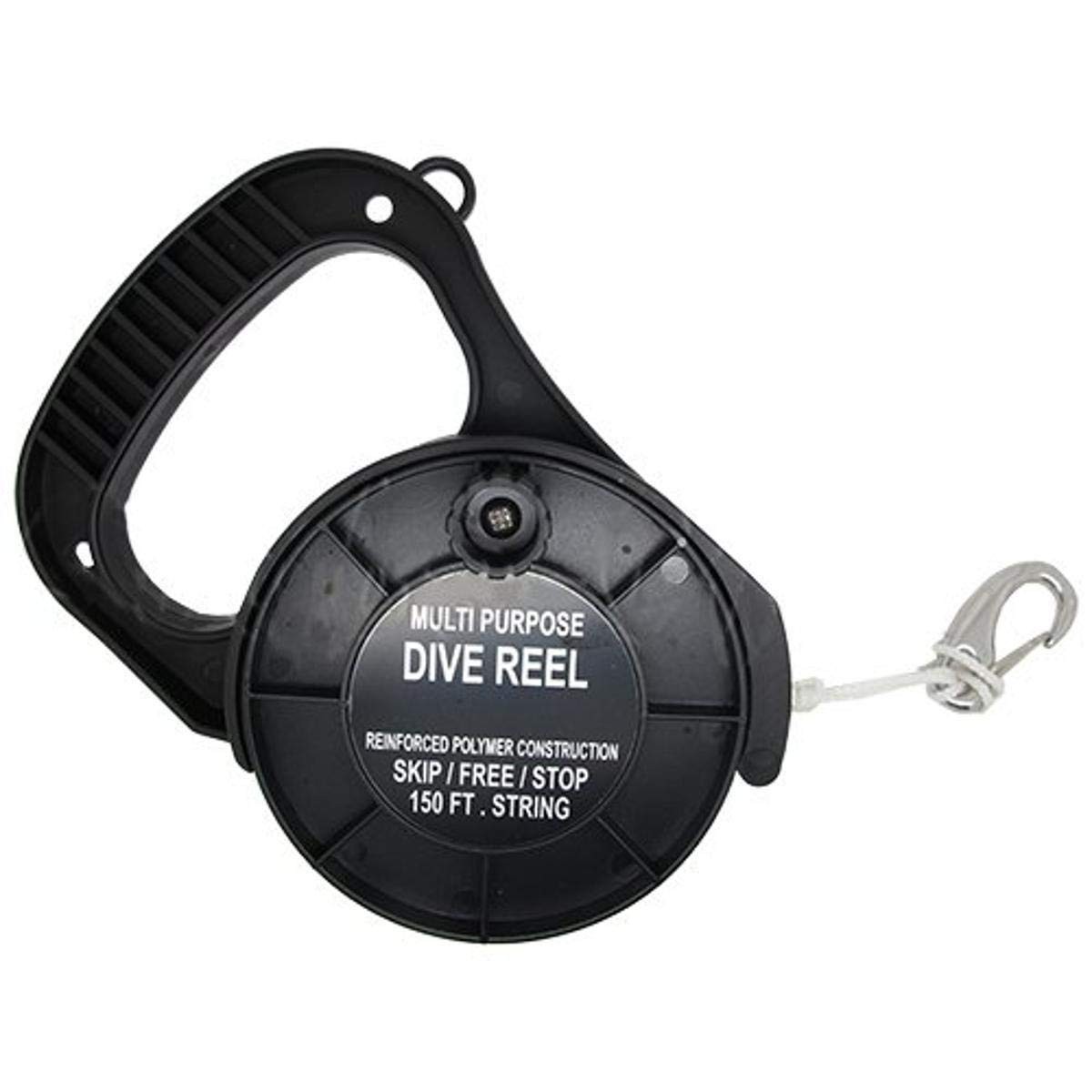 Scuba Choice Diving Multi Purpose Dive Reel 150', Black 150ft,