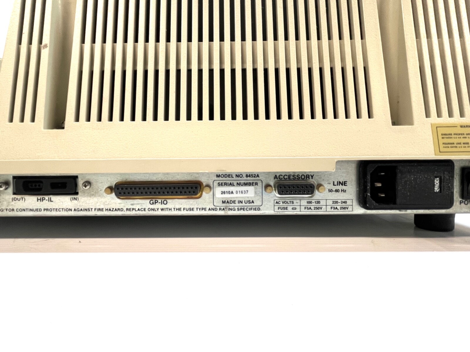 HP 8452A Diode Array Spectrophotometer S8037
