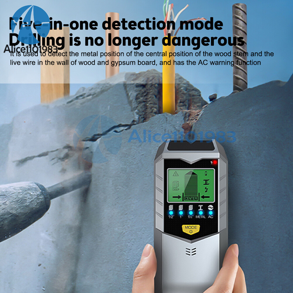 Stud Finder 5 in 1 Multi-Function Wall Stud Sensor Detector with LCD Display