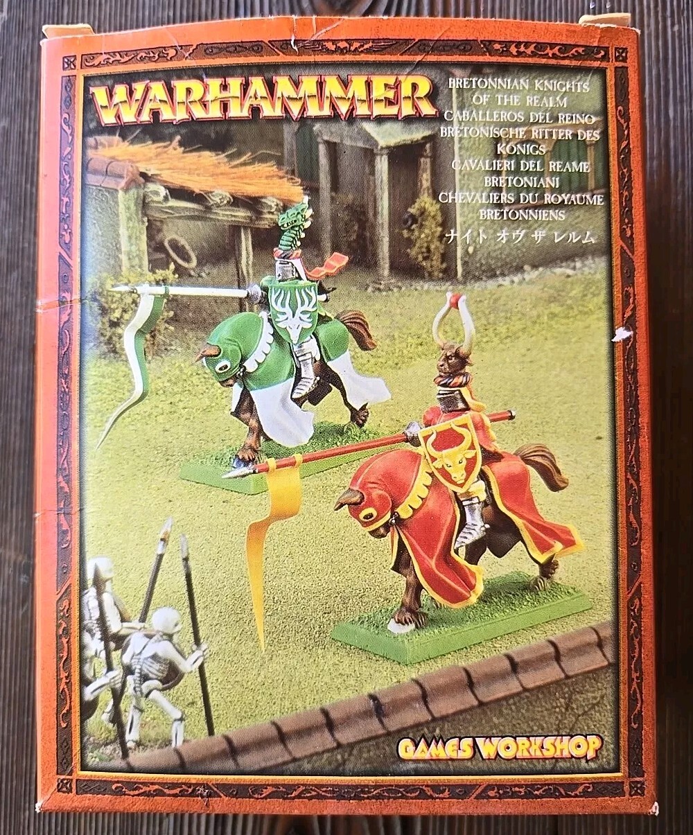 Warhammer Fantasy Bretonnian Knights Of The Realm New in Box - Oldhammer