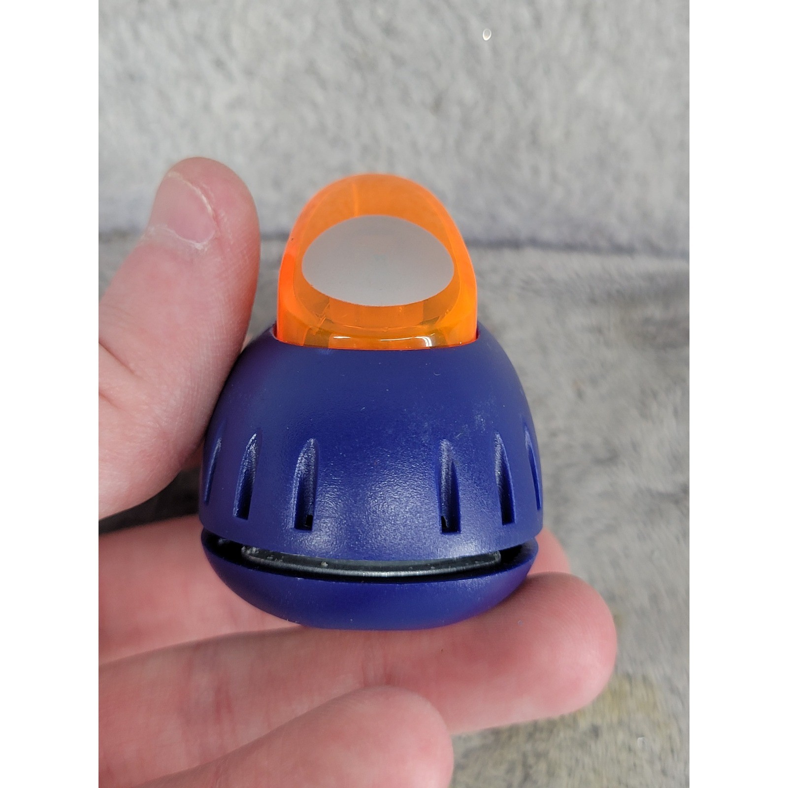 Fiskars Circle Hole Punch Orange Blue Compact Crafting Scrapbooking