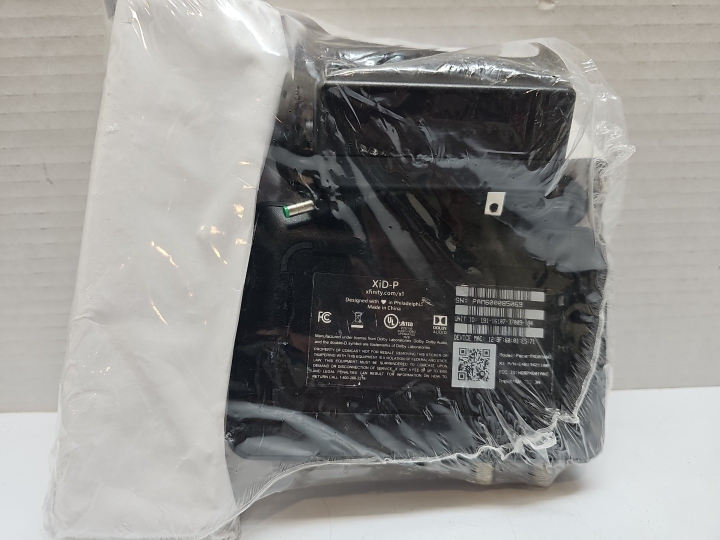Xfinity XiD-P Pace PXD01ANI Black Comcast Cable TV Box (HDMI) w/Power Cord