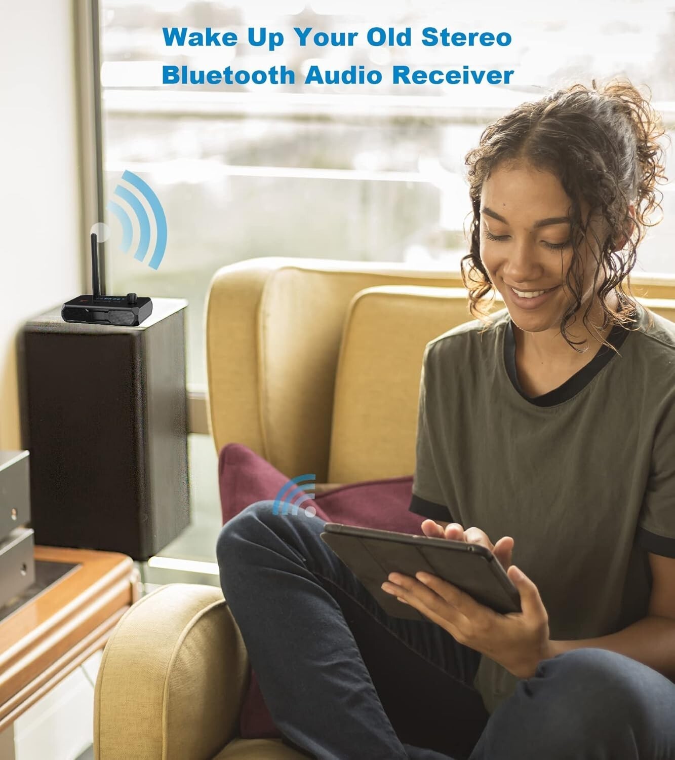 Bluetooth 5.3 Audio Receiver for Home Stereo, Wireless Adapter with Optical/USB