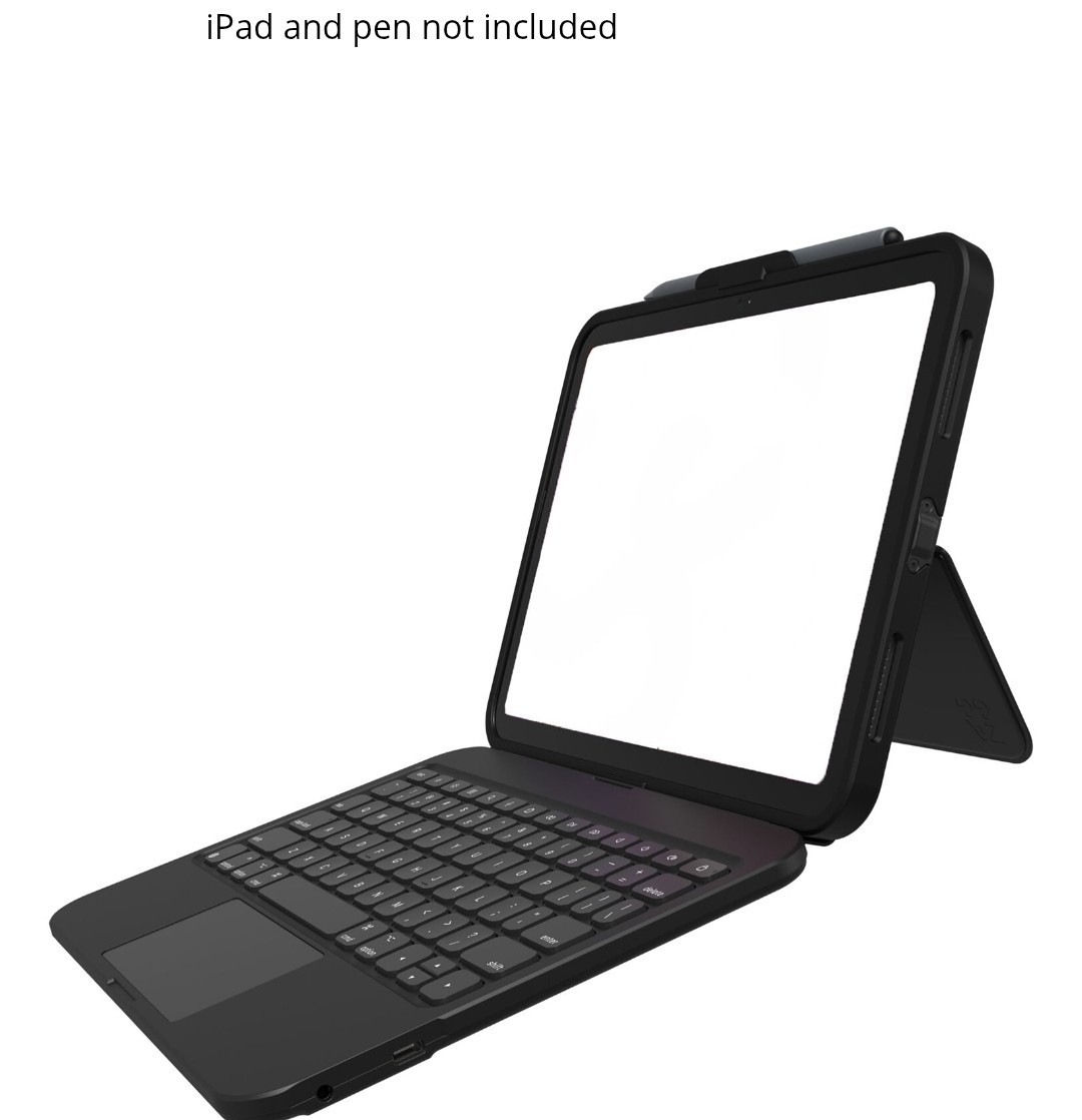 NEW ZAGG Tough Keys Rugged Keyboard Case for iPad 11" (A16)/ 10.9-inch 10th Gen