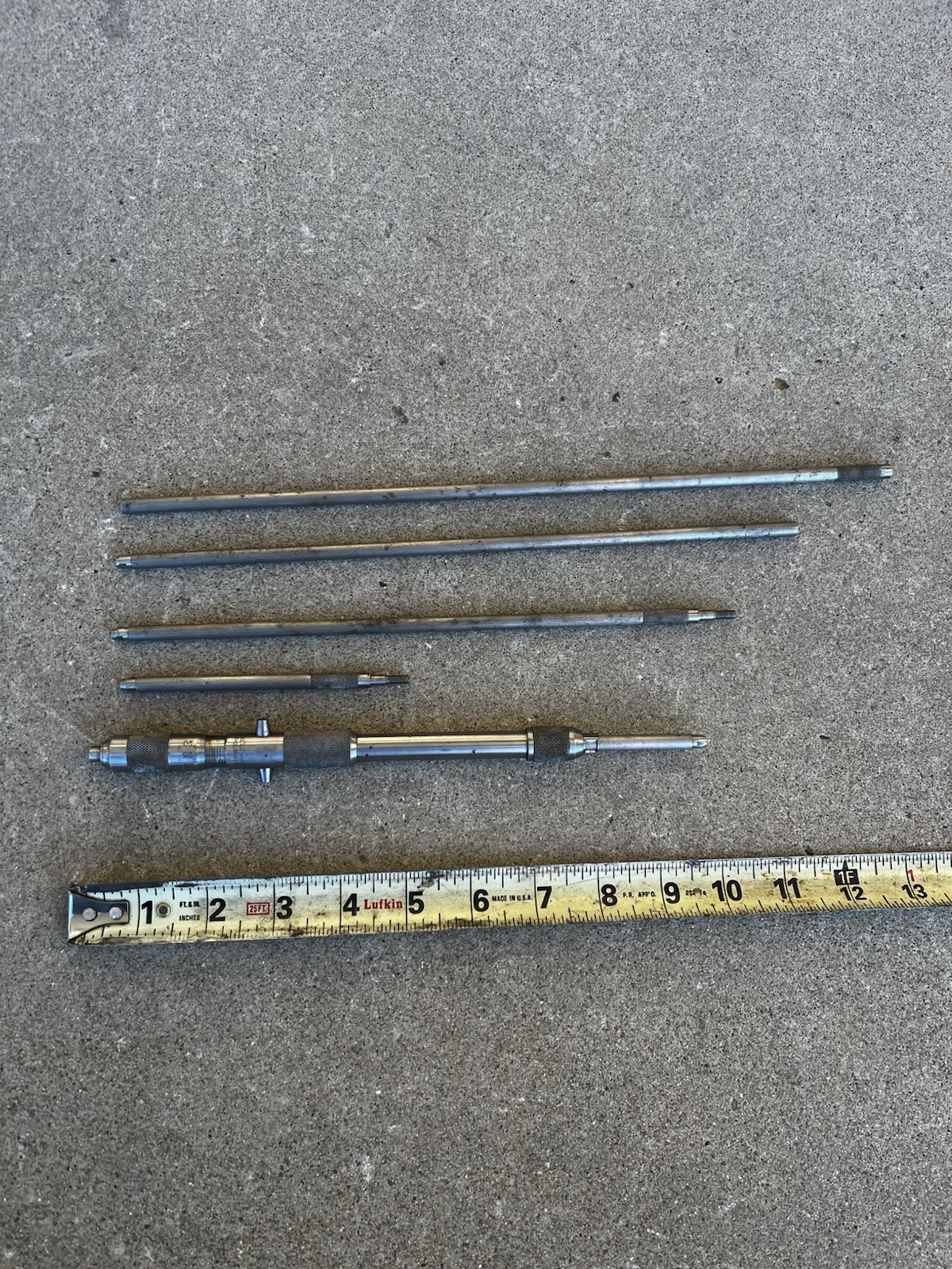 Starrett Depth Micrometer & Extra Rods