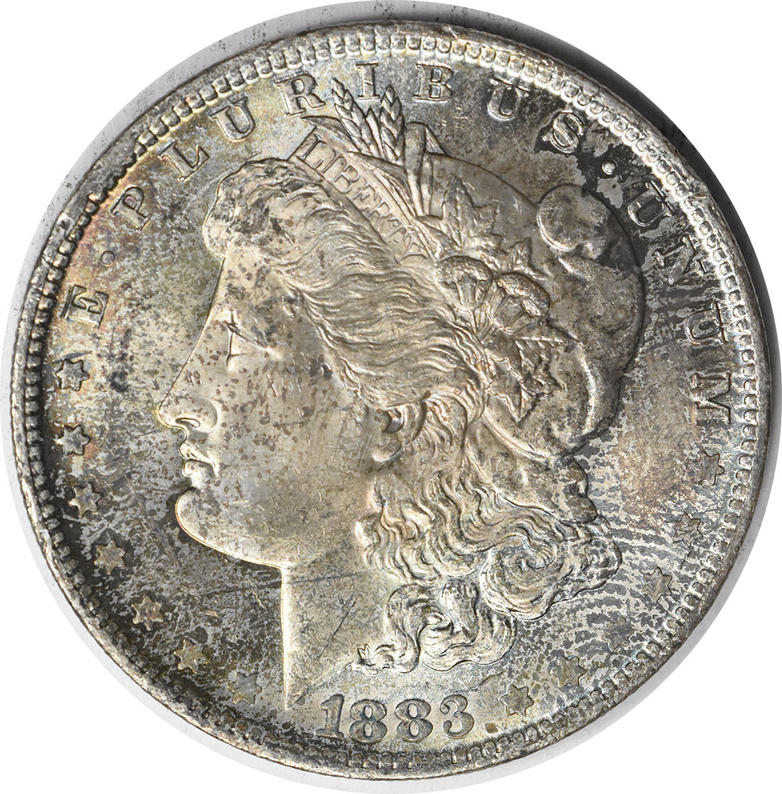 1883-O Morgan Silver Dollar Choice BU Toned Uncertified #238