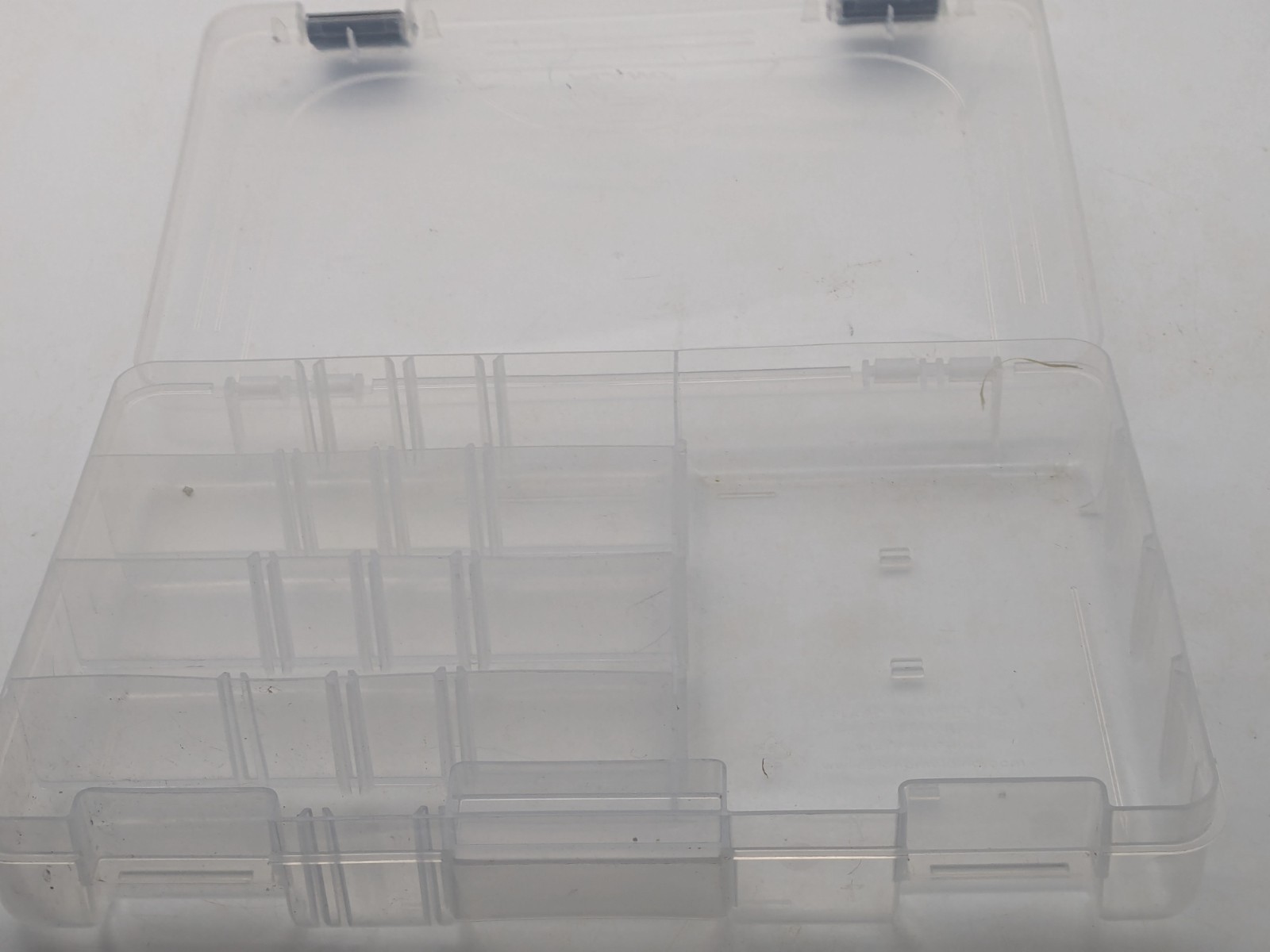 3 Clear Plastic Adjustable Storage Organizer Utility Craft Tackle Boxes 10.75"