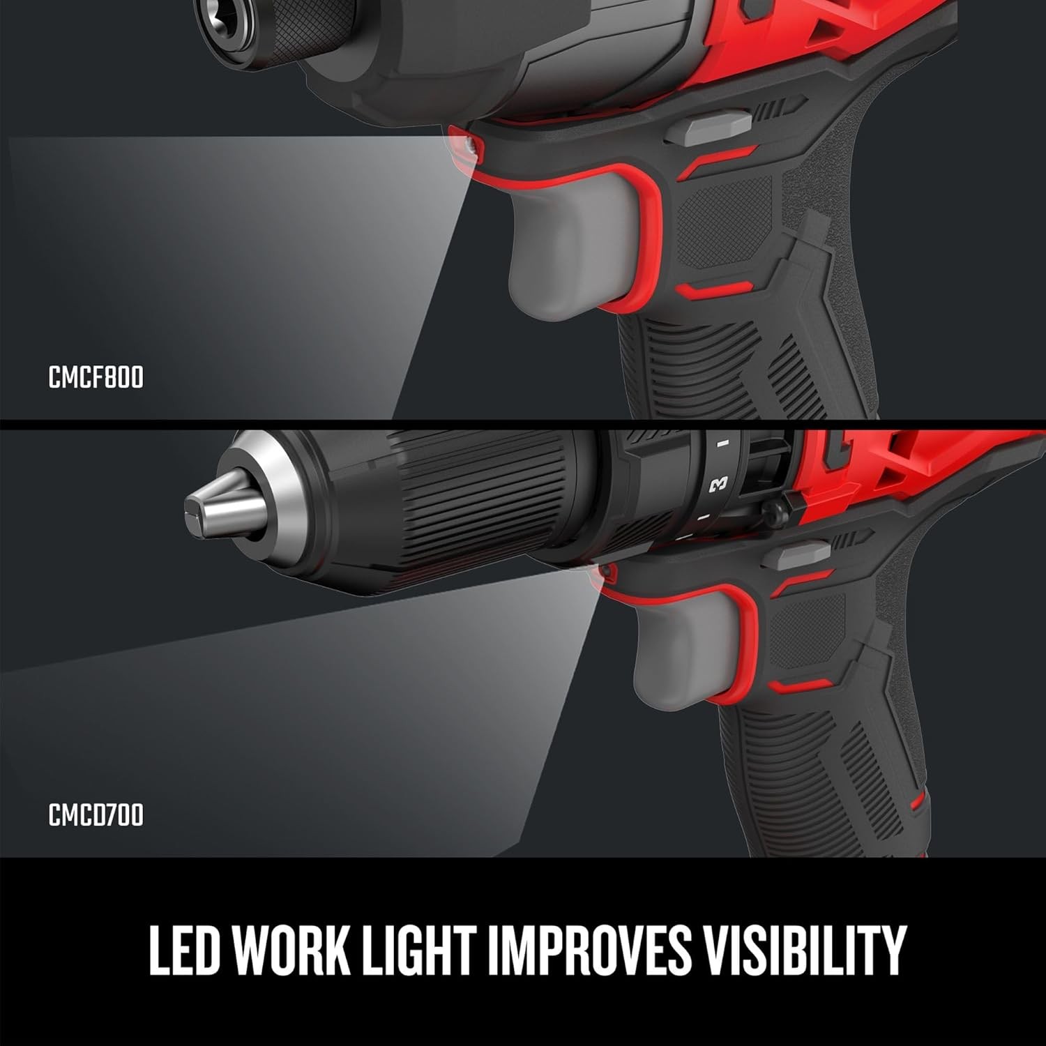 V20 MAX Cordless Drill Driver and Impact Driver Set, Power Tool Set with 2 Batte