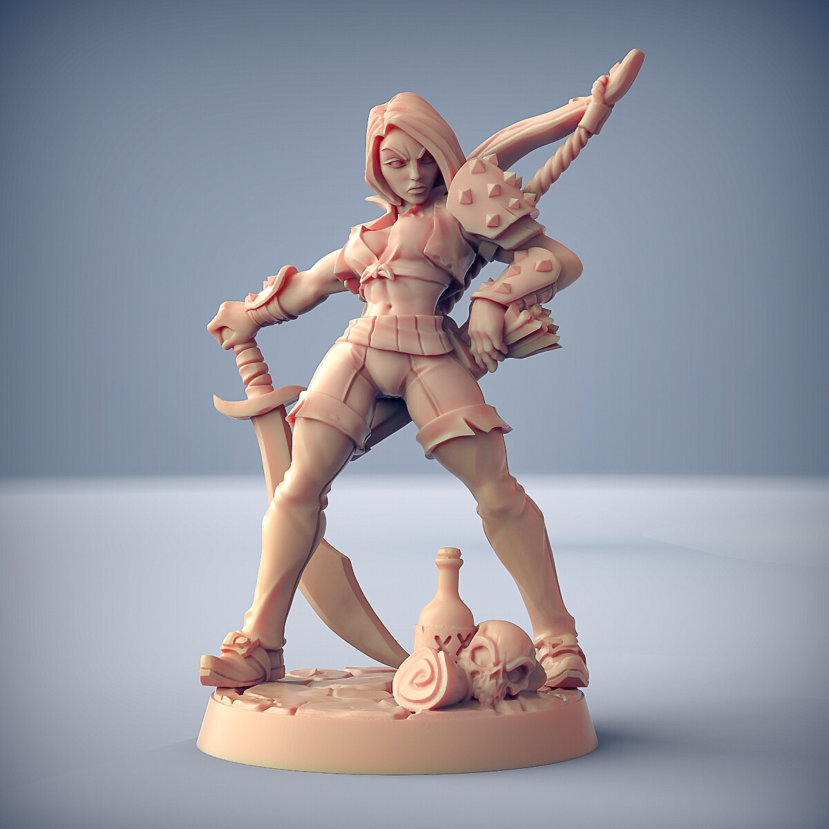 Aline the Bold Miniature Dungeons and Dragons Tabletop RPGs Role play