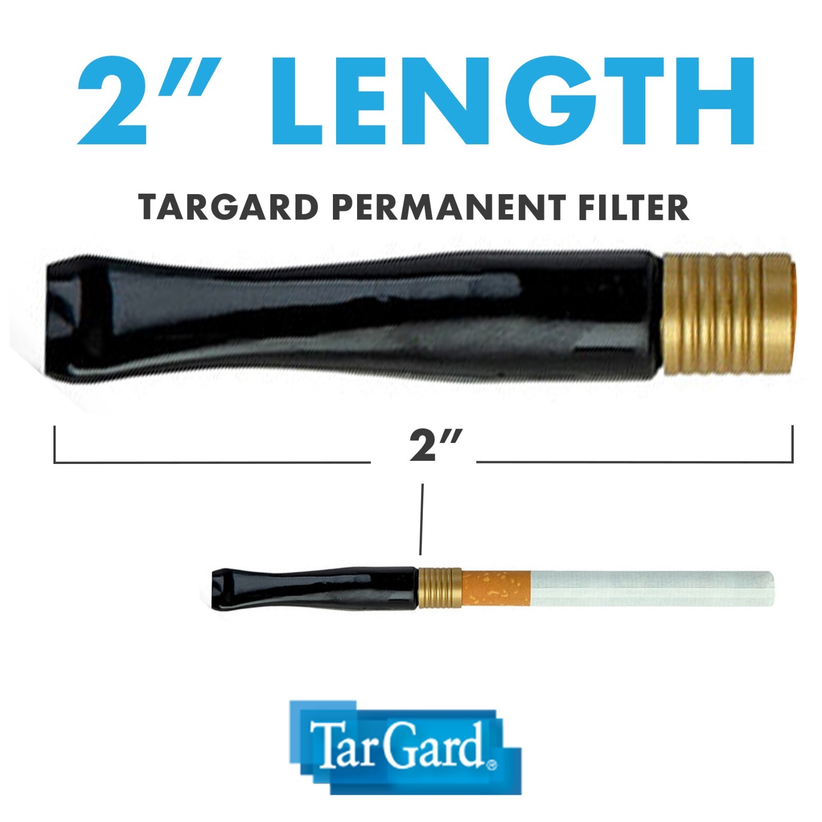 TarGard Cleanable Reusable Cigarette Filter, Smoking Holder, Pipe Tar Block