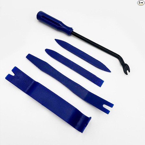 5-Piece Auto Trim Removal Tool Kit, Plastic Pry Tools for Interior Color: Blue