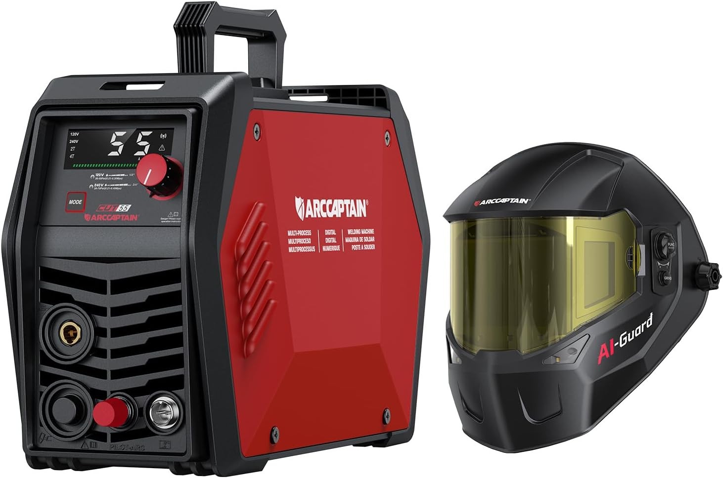 ARCCAPTAIN iControl CUT55 Pro Non-Touch Pilot Arc & Intelligent Welding Helmet