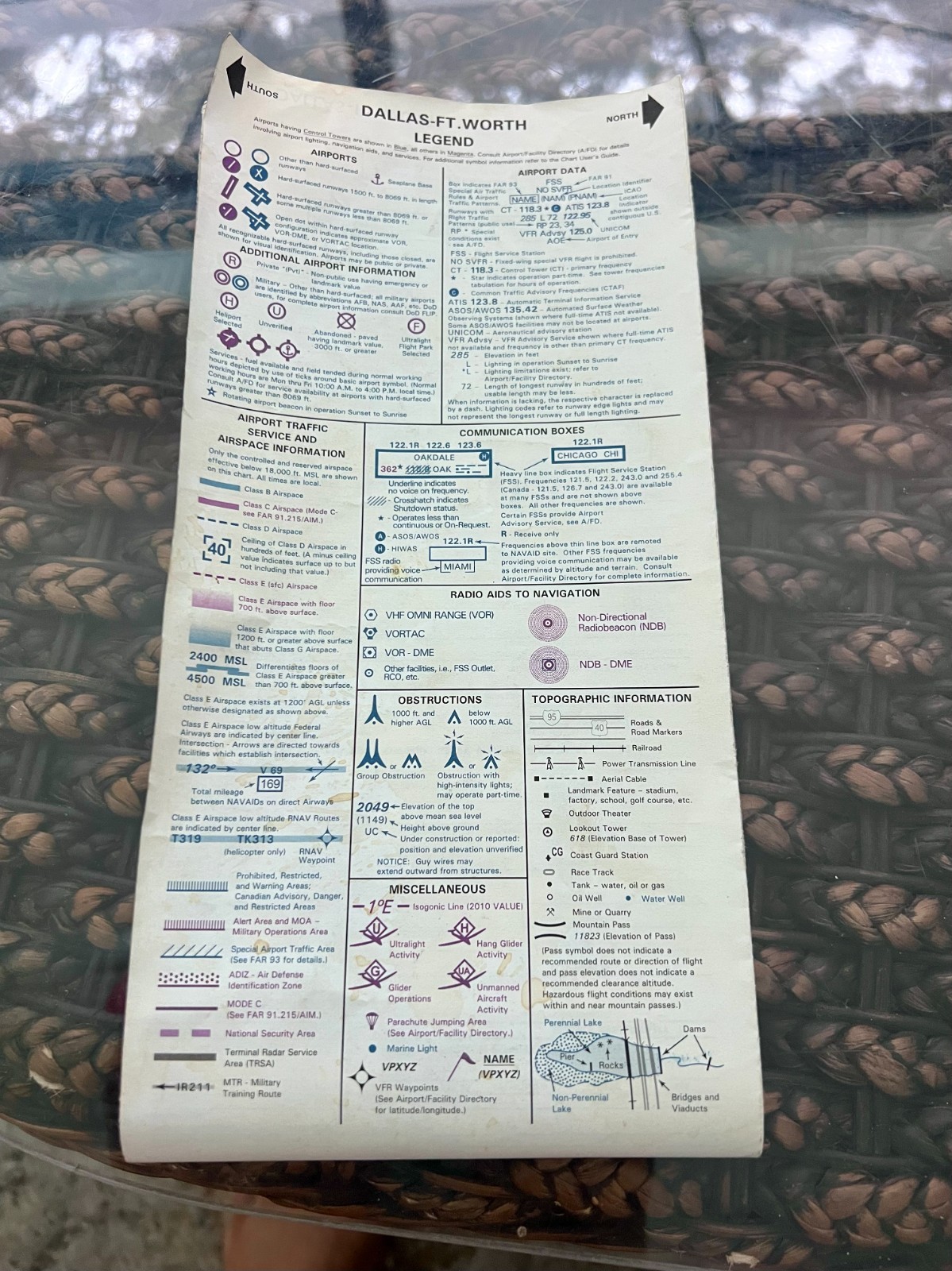 Dallas-Ft Worth Sectional Aeronautical Chart 2012