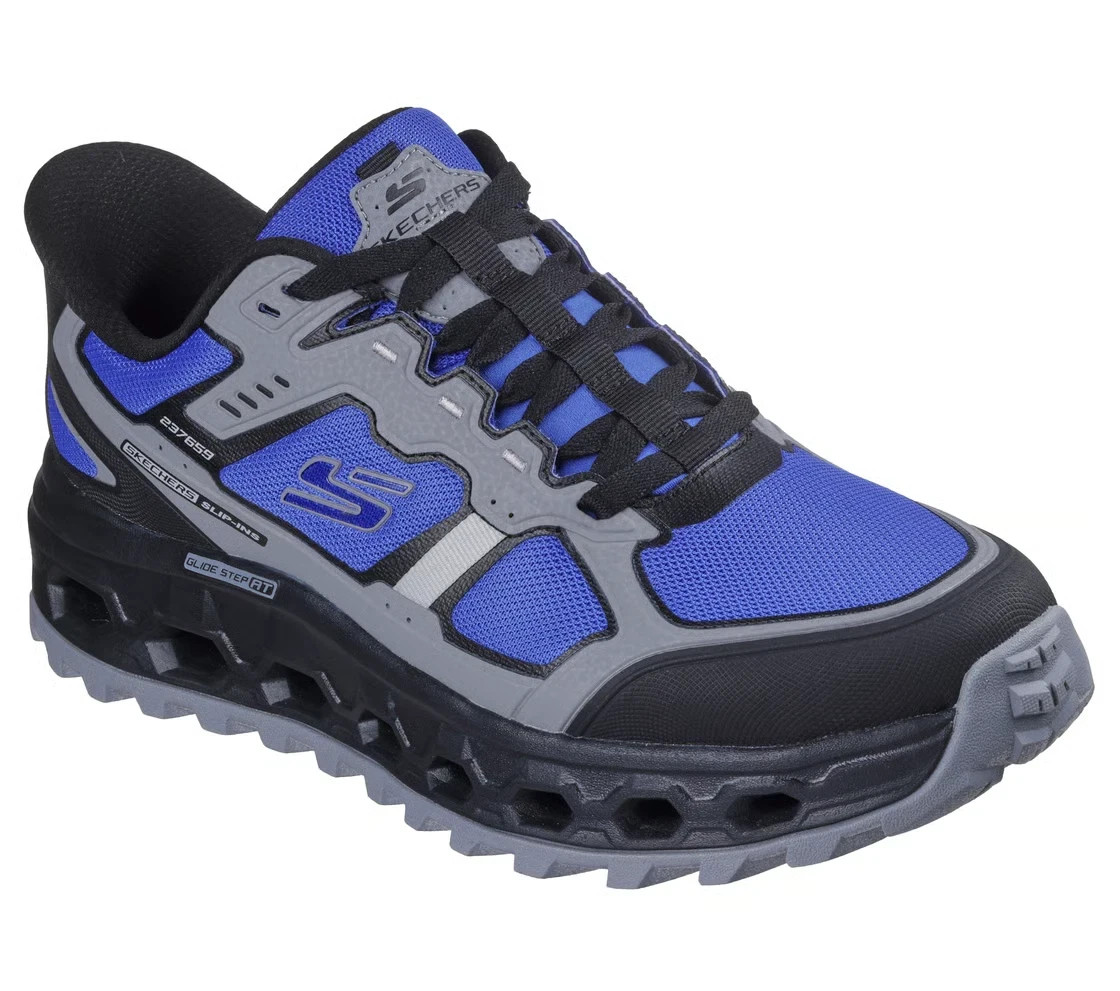 Slip Ins Skechers Shoes Men's Glide Step Blue Comfort Memory foam Casual 237659