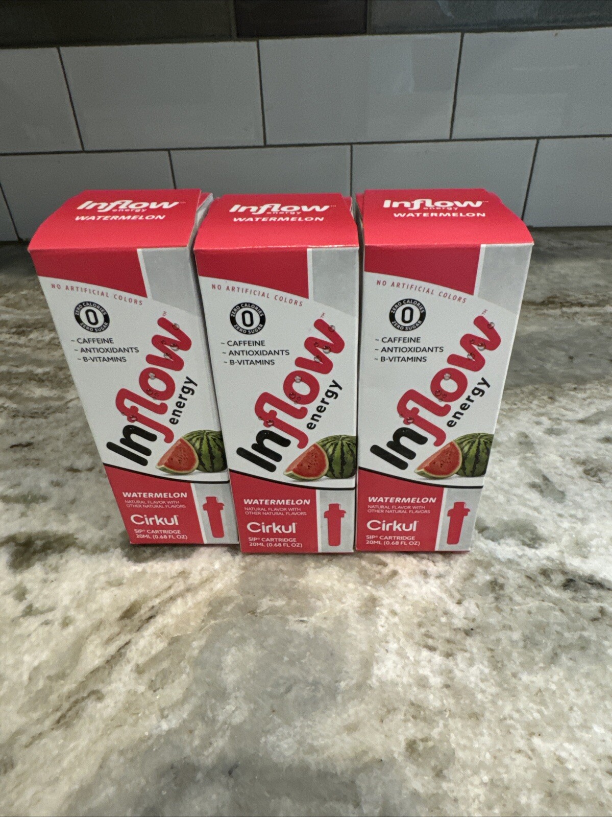 🧨CIRKUL Inflow ENERGY Cartridges LOT OF 3 NEW WATERMELON Exp 4/26🧨